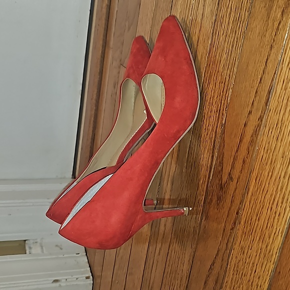 Express Red D'Orsay pumps 8.5 - Picture 4 of 8
